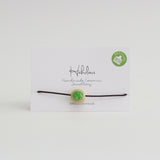 Recycled Beer Bottle Emerald Bracelet - Habulous