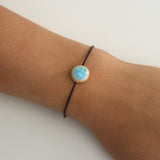 Recycled Gin Bottle Aqua Bracelet - Habulous