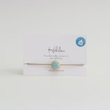 Recycled Gin Bottle Aqua Bracelet - Habulous