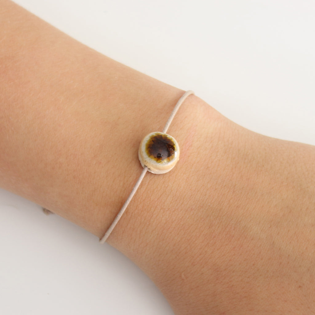 Recycled Gin Bottle Treacle Bracelet - Habulous