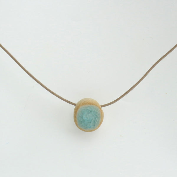 Recycled Gin Bottle Aqua Necklace - Habulous