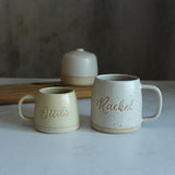 Personalised Flower and Name Large Mug