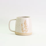 July Larkspur birth flower mug