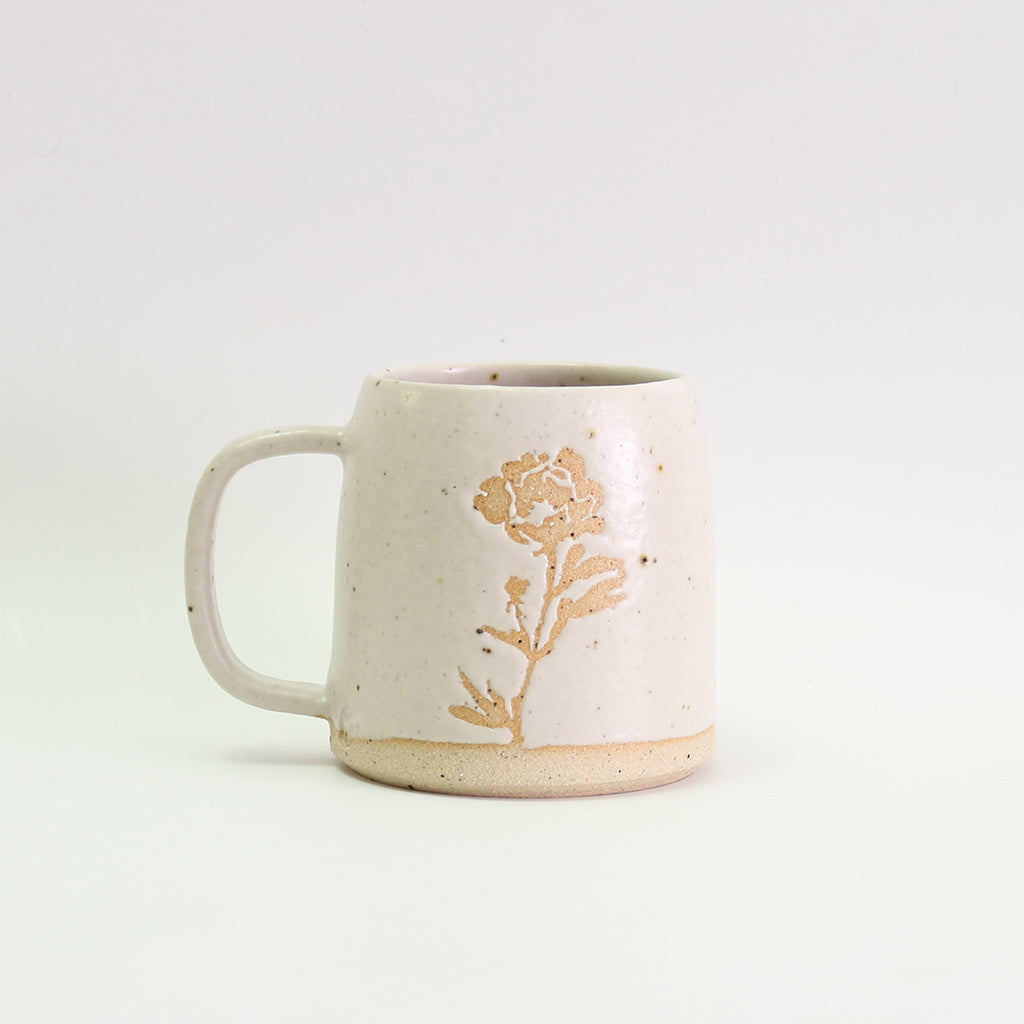 November Peony birth flower mug