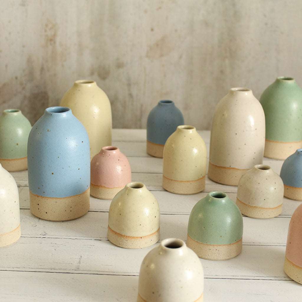 Mini, small and medium bud vases