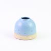 Kornblumenblaue Mini-Knospenvase aus Stein