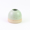 Mintgrüne Mini-Knospenvase aus Stein