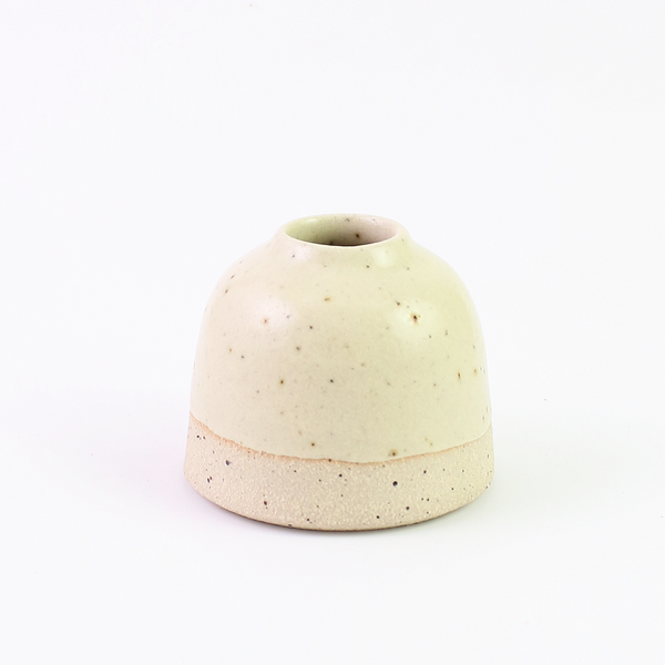 Light Yellow Mini Bud Vase Stoneware