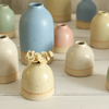 Light Yellow Mini Bud Vase Stoneware
