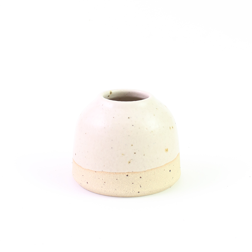 Bud Vases Off-White Stoneware