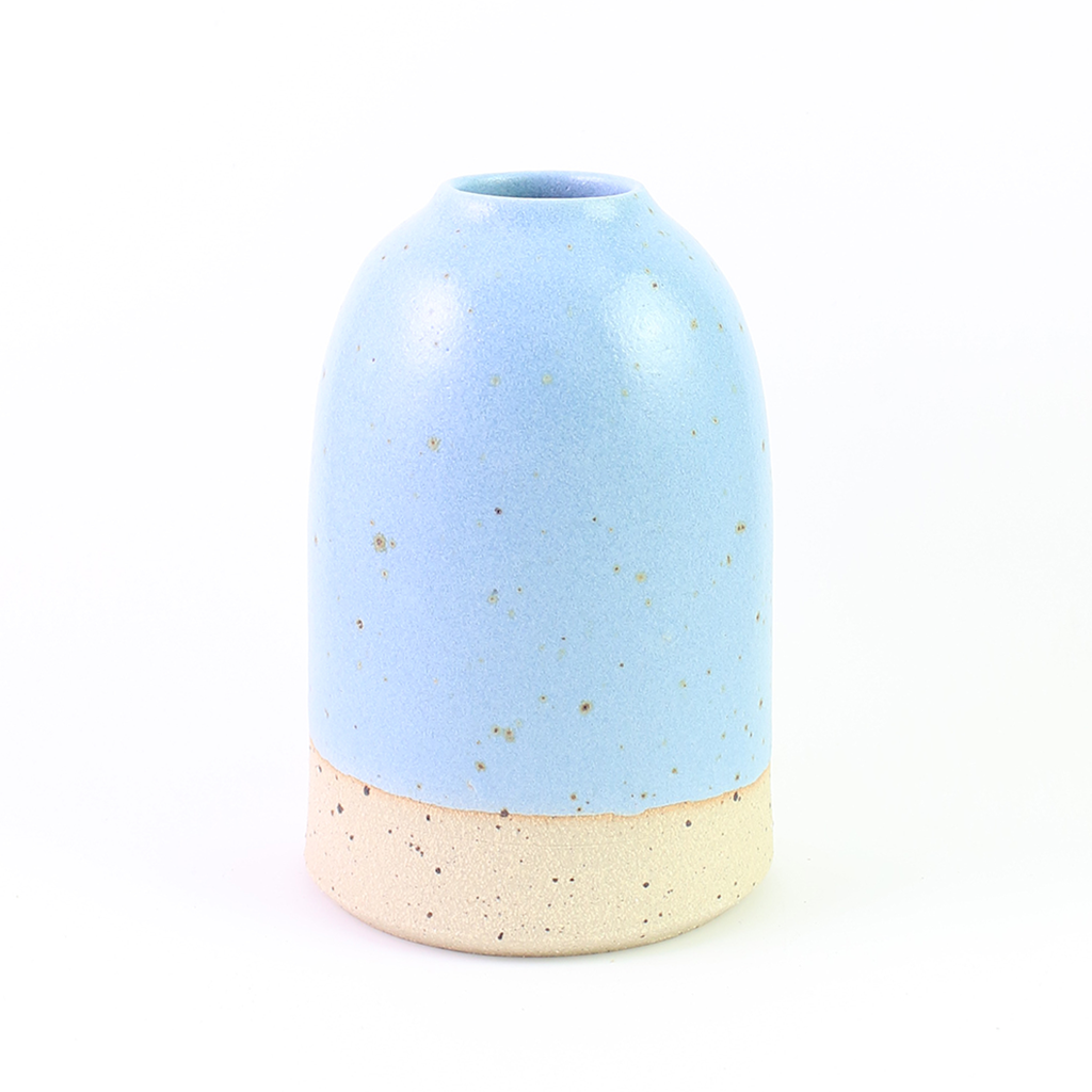 Bud Vases Cornflower Blue Stoneware