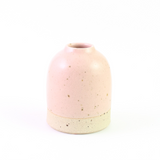 Bud Vases Pale Pink Stoneware