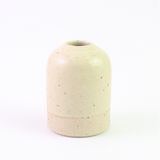 Bud Vases Light Yellow Stoneware