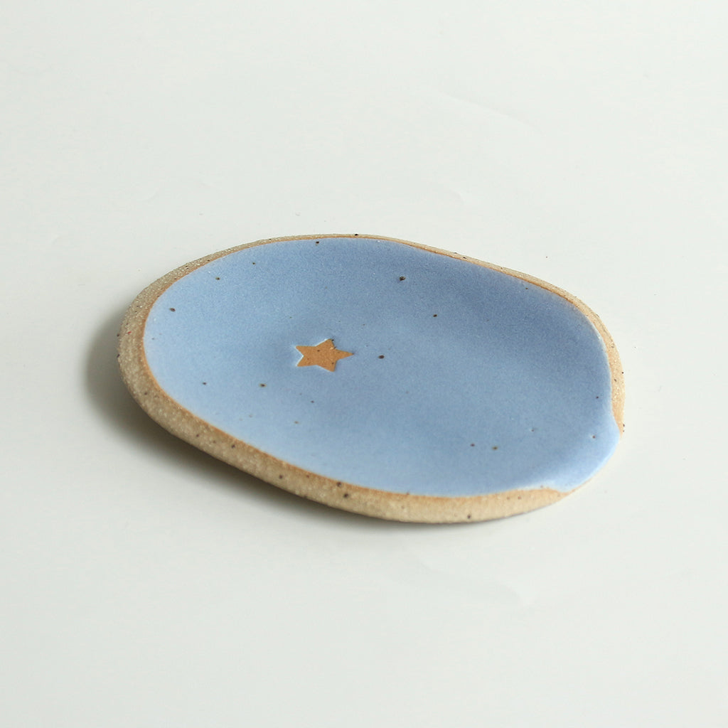 Cornflower Blue Star Spoon Rest Stone - Habulous