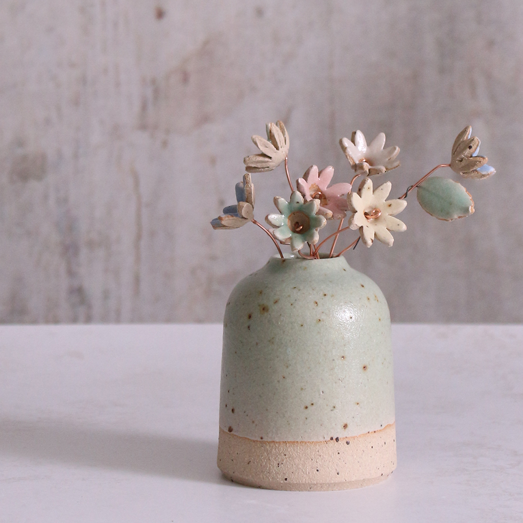 Small Daisy Ceramic Flower Stems