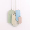 Arch Ceramic Art Wall Hanging in pastel colours with different shapes