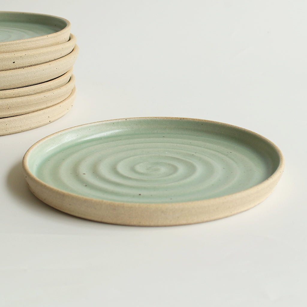 Mint Green Side Plate Stone - Habulous