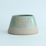 'Digby' Mint Green personalised dog bowl