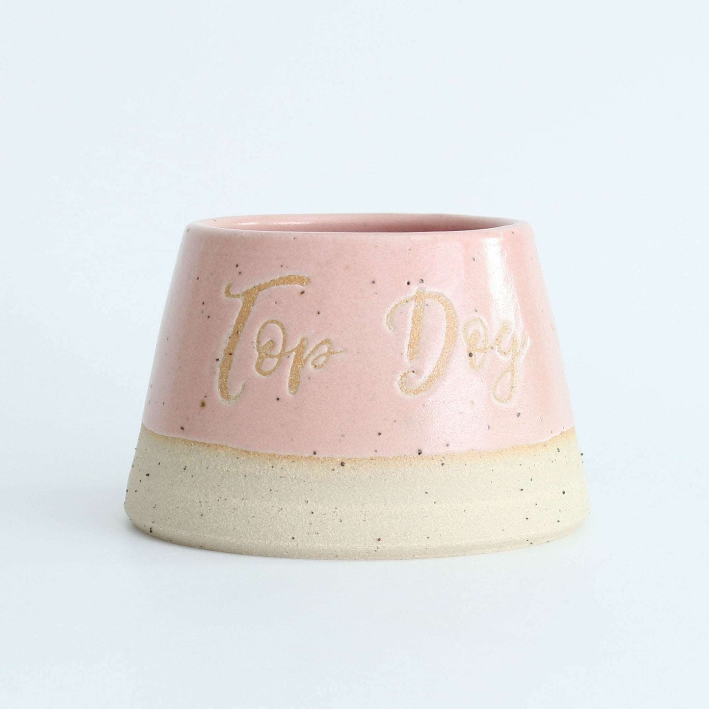 Pale Pink Top Dog water bowl