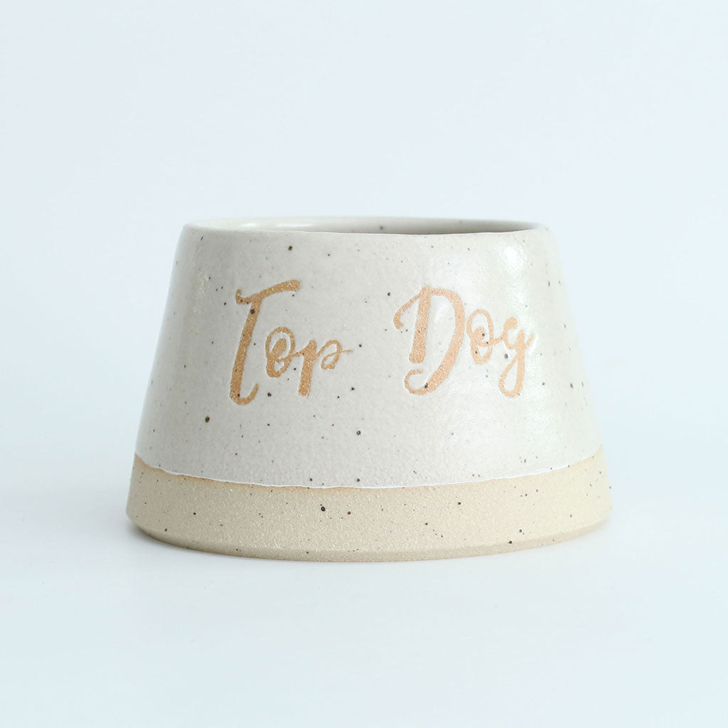 Off-White Top Dog water bowl