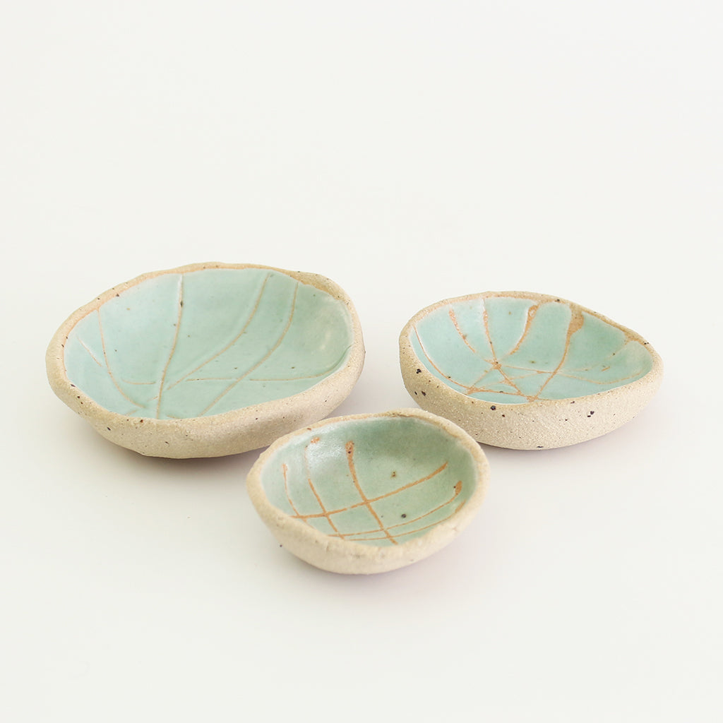 Habulous: Handmade Pinch Pots Wonky Bowls Mint Green