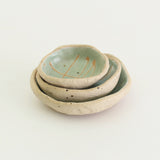 Handmade Pottery: Wonky Bowls Mint Green