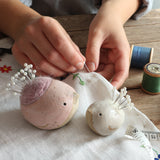 Handmade Ceramic Pin Cushion Bird