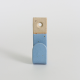 Cornflower Blue Stoneware Wall Hook