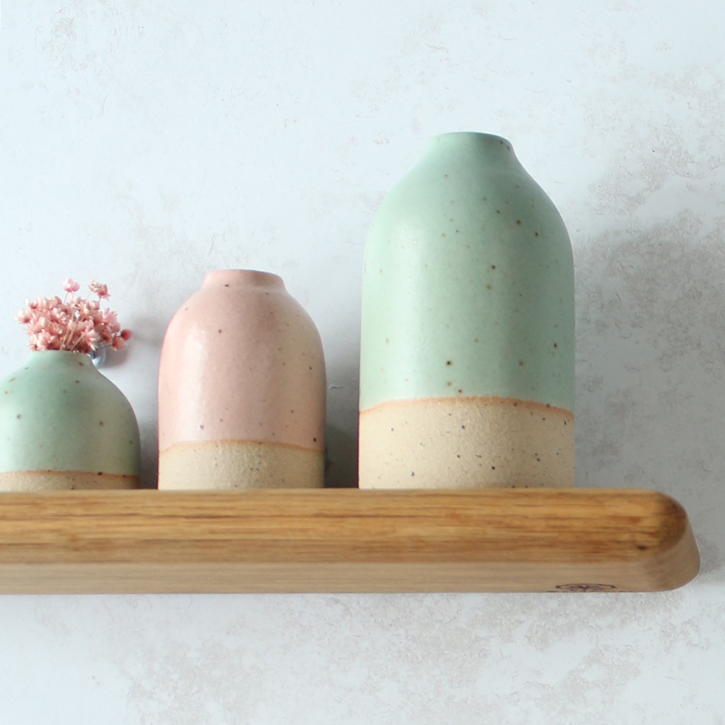 Mint Green Medium Vase Stoneware