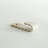 Side view of wall hook depth