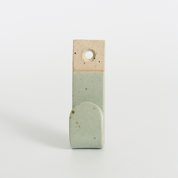 Mint Green Stoneware Wall Hook