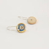 Blue Pool Sterling Silver Large Hoops - Habulous