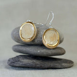 Crystal Pool Oval Drop Earrings - Habulous