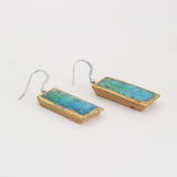 Emerald Turquoise Lagoon Drop Earrings - Habulous