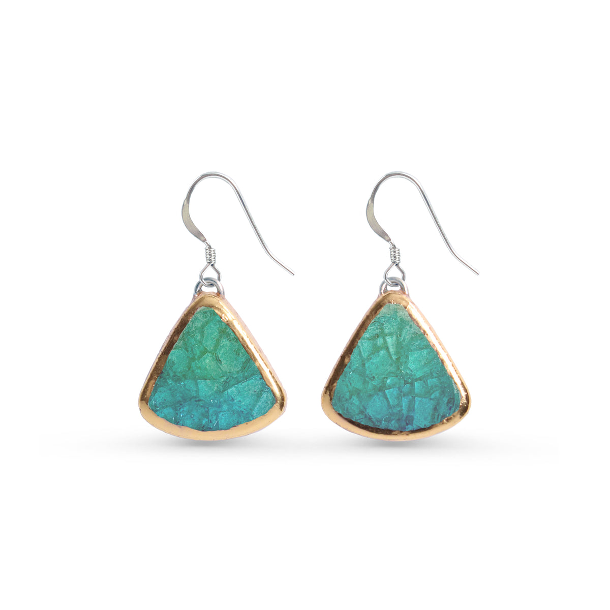 Boucles d'oreilles pendantes récif bleu