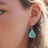 Boucles d'oreilles pendantes récif bleu