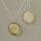 Crystal Pool Oval Sterling Silver Pendant - Habulous