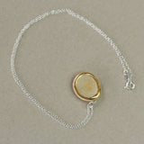 Crystal Pool Oval Sterling Silver Pendant - Habulous