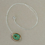 Emerald Reef Oval Sterling Silver Pendant - Habulous