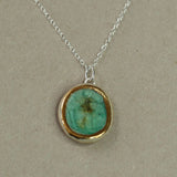 Emerald Reef Oval Sterling Silver Pendant - Habulous