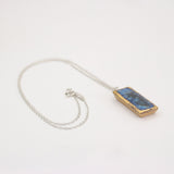 Blue Reef Small Drop Sterling Silver Pendant - Habulous