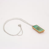 Emerald Reef Large Drop Sterling Silver Pendant - Habulous