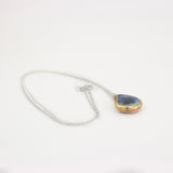 Blue Reef Teardrop Sterling Silver Pendant - Habulous