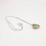 Emerald Reef Teardrop Sterling Silver Pendant - Habulous