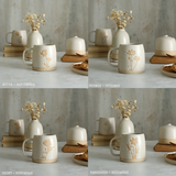 Personalised Flower and Name Large Mug