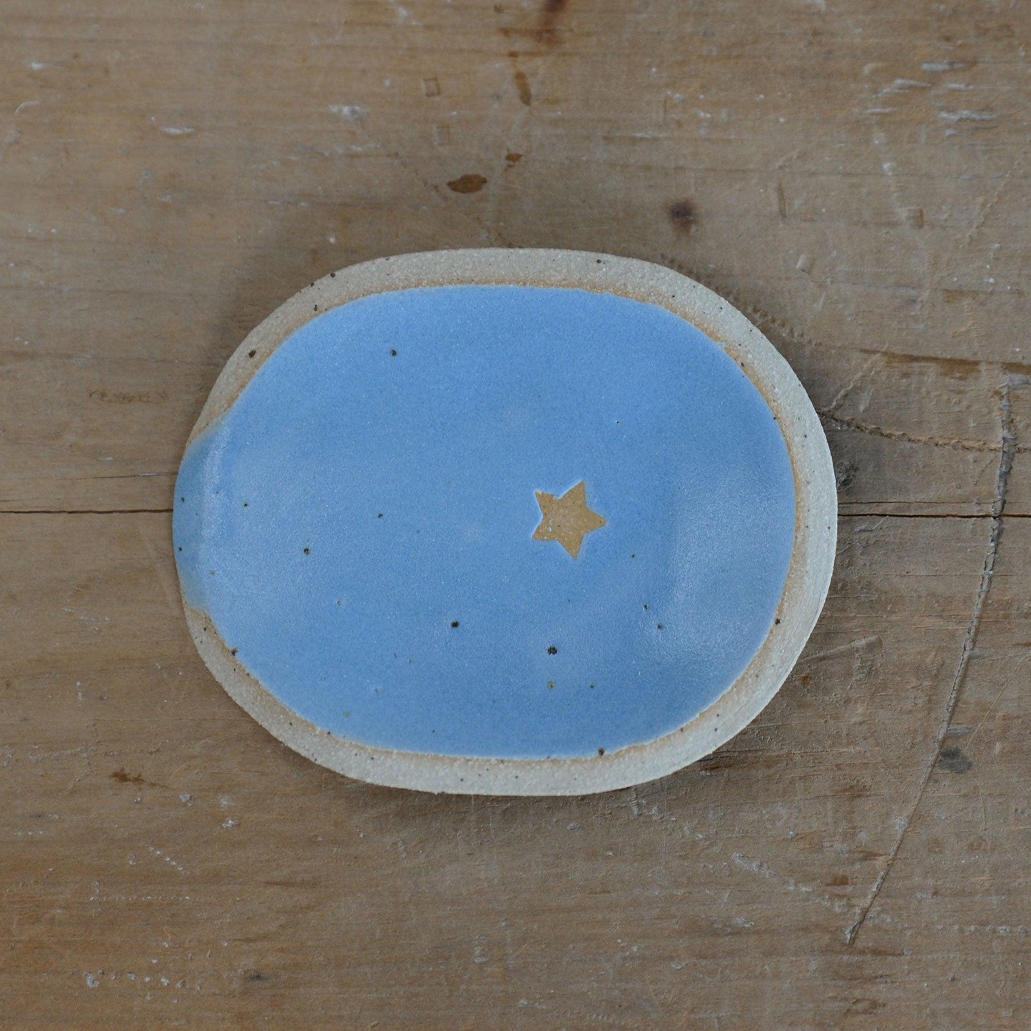Cornflower Blue Star Spoon Rest Stone - Habulous
