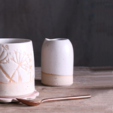 Off-White Milk Jug Stoneware