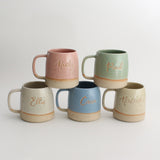 Personalised Name Mug Stones stacked