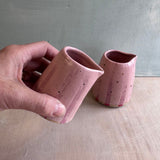 Sample Pieces - Pink Striped Jugs, Set of 2 (Worth around £36)