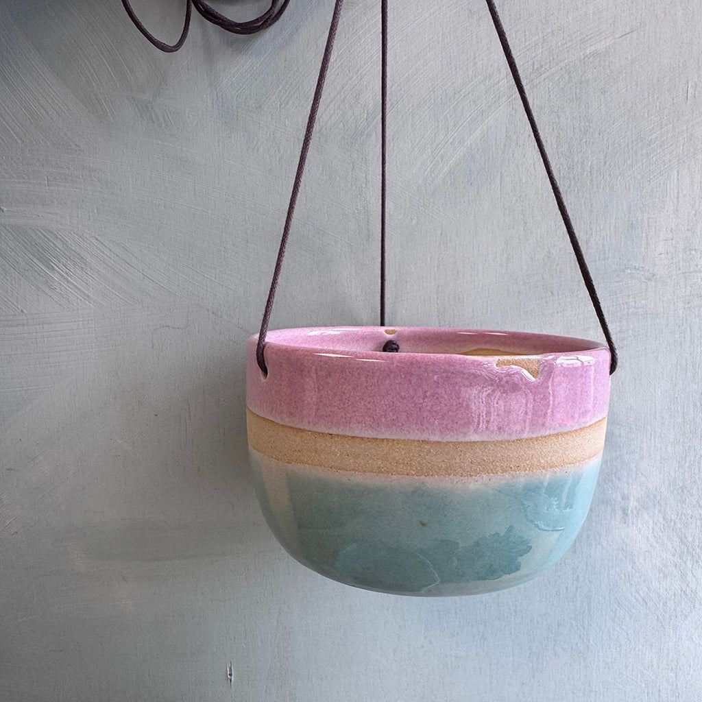 Seconds Planter Set (worth £75) Turquoise and Pink Shoreline
